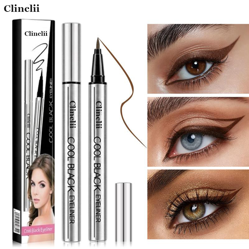 Clinclii eyeliner, long-lasting and waterproof, smudge-proof when rinsed.