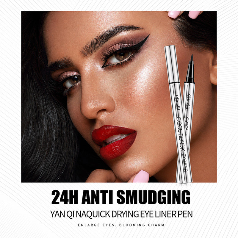 Clinclii eyeliner, long-lasting and waterproof, smudge-proof when rinsed.